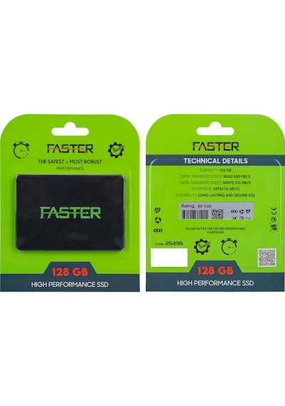Faster FS-128 Sata3 128 GB 550/510 Mb/s Harddisk