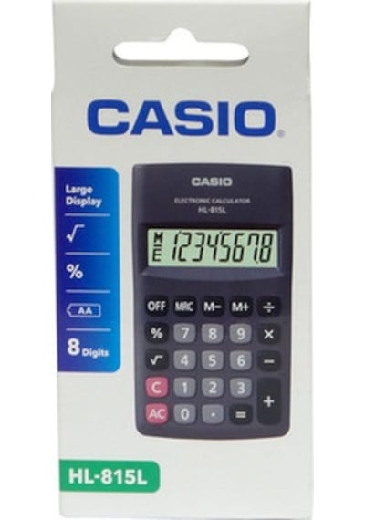 Casio HL-815L-BK 8 Hane Hesap Makinesi