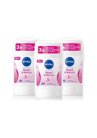 Kadın Stick Deodorant Pearl&beauty 50ml, 48 Saat Koruma, X3 Adet P08353