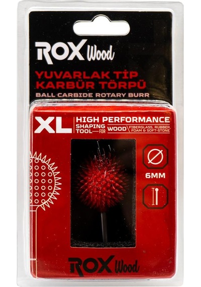 Rox Wood 0285 Karbür Yuvarlak Tip Ahşap Şekillendirme Törpü