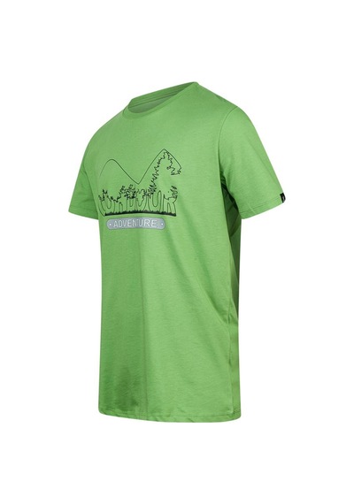 2as Alex Baskılı Erkek Sıfır Yaka T-shirt 016 Yeşil