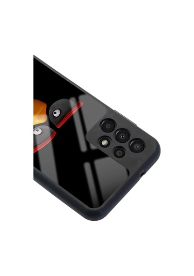 Samsung Uyumlu A-13 Black Tasarımlı Glossy Telefon Kılıfı Çok Renkli