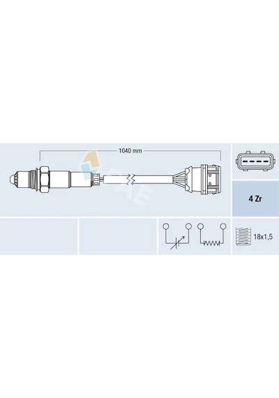Vw Passat B6 Oksijen Sensoru 1.6 2006-2011 Bse Bsf Fae 77373