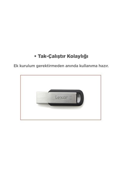 Özel Seri Lexar Metal Usb 3.2 Gen1 Flash Bellek 150 Mb/s 64 Gb M400 Ofis Bağlantı Taşınabilir