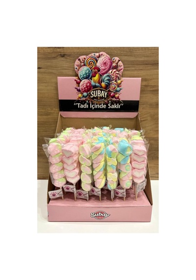 10 Lu Marshmallow Lolipop Şeker Renkli Çocuk Şeker Paketi Parti & Doğum Günü 37067448