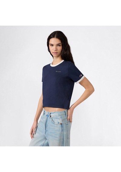 Champion Crewneck Croptop Kadın Lacivert T-shirt 118533 2800284
