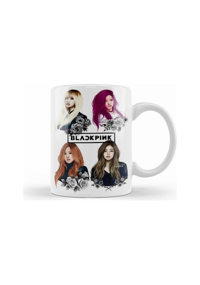 Black Pink Blackpink Kupa Bardak Porselen No23719 Karışık