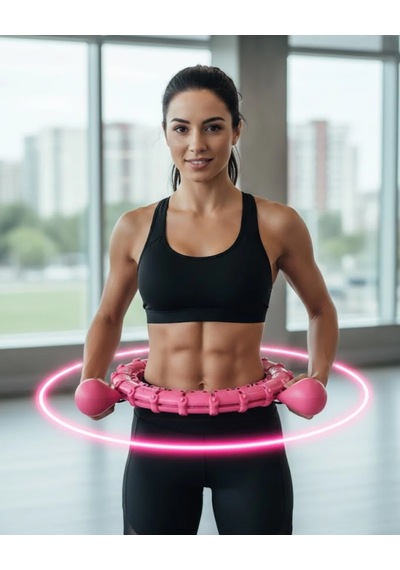 Ayarlanabilir Akıllı Hula Hoop 680 Gr Ağırlıklı Egzersiz Halkası Çok Renkli