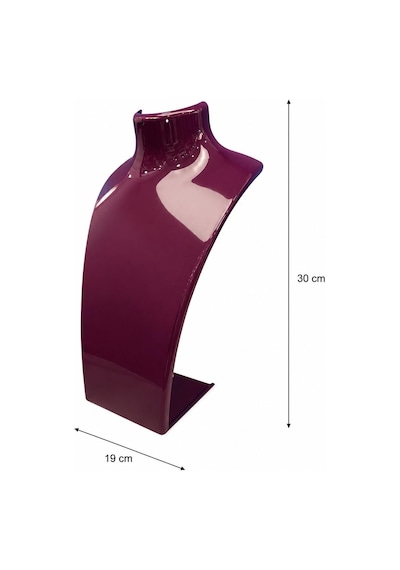 Kolye Standı Akrilik -takı Teşhir Ve Saklama Standı Mor 19x30 Cm