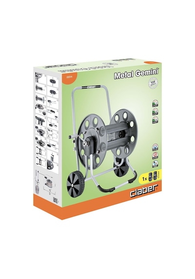 Claber 8894 Tekerlekli Hortum Makarası