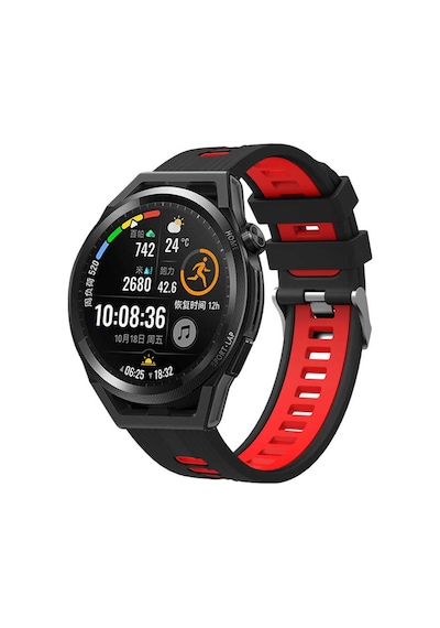 Huawei Honor Magic 2 42Mm Kordon Çift Renk Çizgili Kordon
