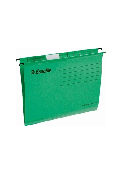 Tr Klasik Askılı Dosya, A4, Yeşil, 25'li Paket, Sekmeler Dahil, 90318