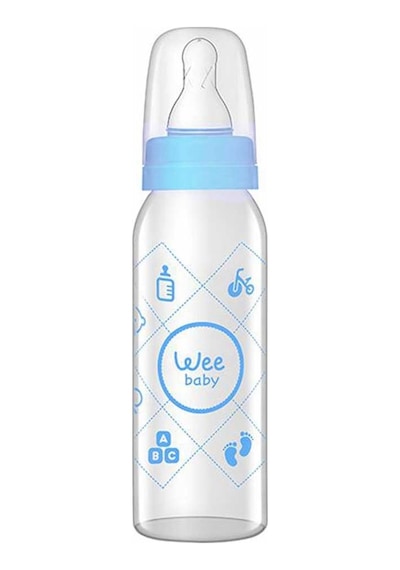 Wee Baby 876 Cam Biberon 250 ML Mavi