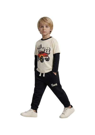 Defacto Kargo Fit Baskılı Eşofman Altı Erkek Bebek G6146A526SP