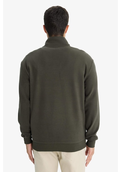 Defacto Regular Fit Yarım Fermuarlı Sweatshirt E9629ax25aukh324 Haki-kh324