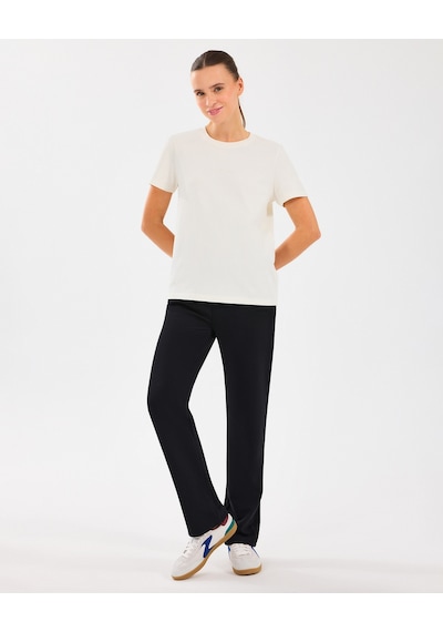 Skechers W Essential Crewneck T-shirt Kadın Off White Tshirt S2510029-102 Beyaz