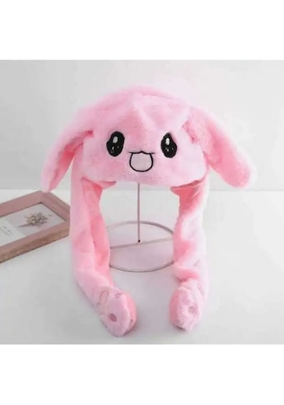 Kulakları Hareket Eden Peluş Tavşan Işıklı Çocukların Severek Oynadığı Işıklı Hediyelik Abyss