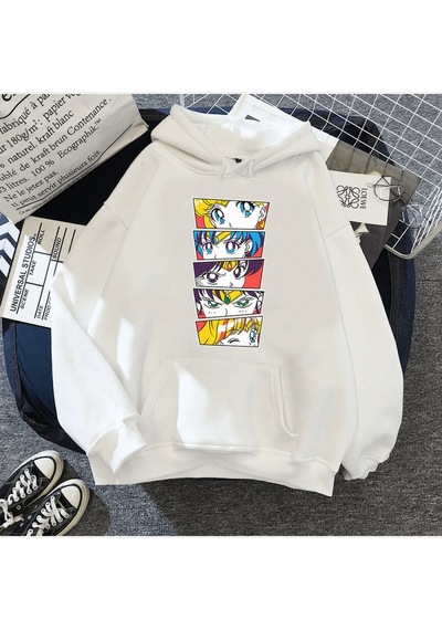 Sailor Moon Kapşonlu Sweatshirt 001