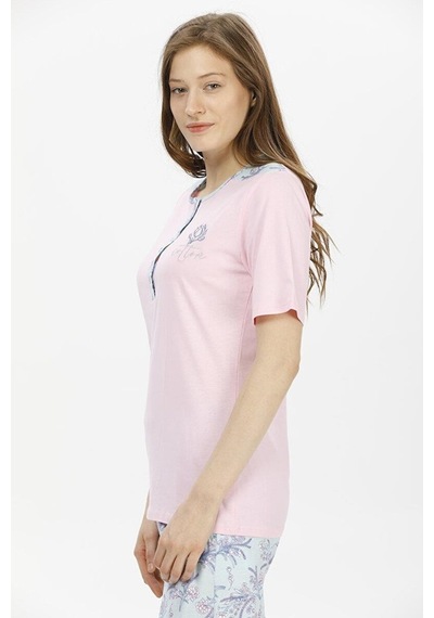 Pijadore 1214 Kadın Kısa Kollu Pijama Takımı