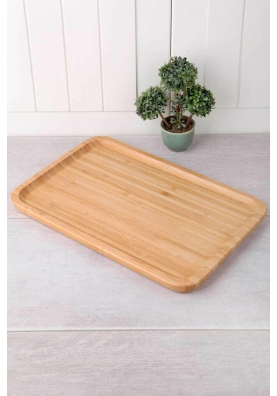 Balsa Bambu Sunum Tabağı 30X20
