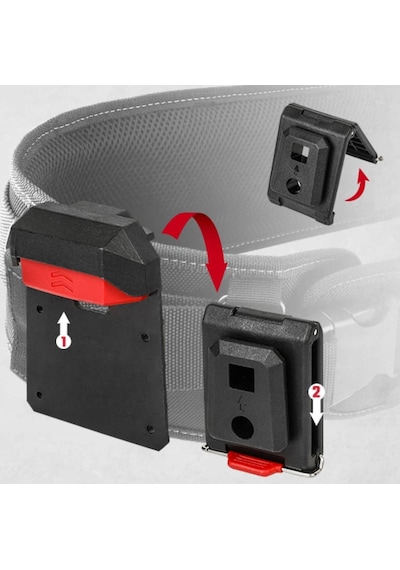 Workpro Wp281081 Smart Clip Bel Tipi Alet Çantası Hızlı Tak-çıkar Kemer Klipsi