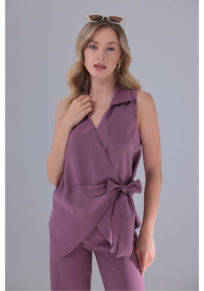 Genel Markalar Yandan Bağlamalı Kruvaze Modal Tencel Kumaş Bluz Gömlek Gül Kurusu Gül Kurusu Genel Markalar Yandan Bağlamalı Kruvaze Modal Tencel Kumaş Bluz Gömlek Gül Kurusu Gül Kurusu
