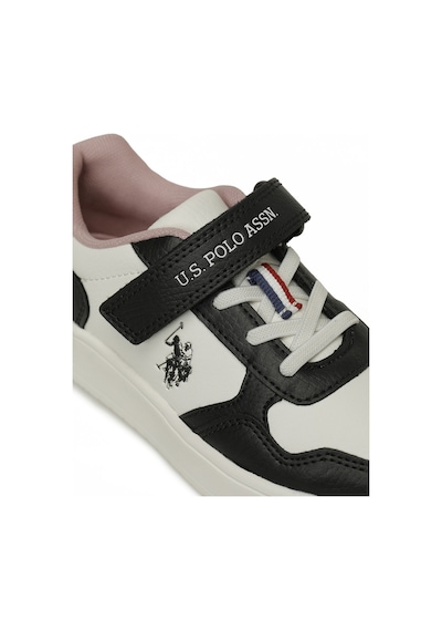 U.s. Polo Assn. Coster Jr 6fx Beyaz Kız Çocuk Sneaker Beyaz-sıyah-pudra