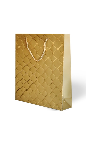 26x32x10 Cm Lüks Varak Baskılı Geometri Temalı Karton Hediye Çanta Özel Alışveriş Çantası Diğer