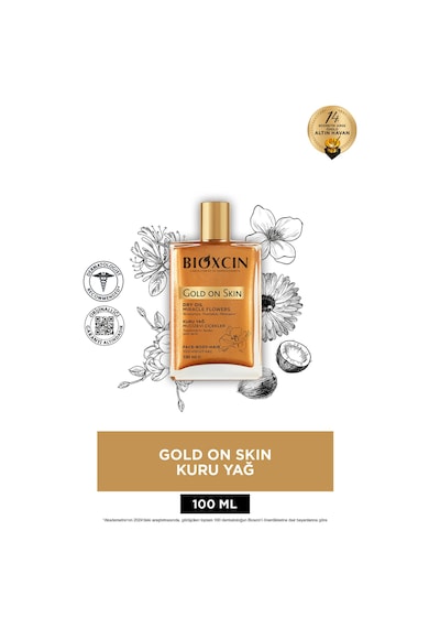 Bioxcin Gold On Skin Altın Parıltılı Kuru Yağ 100 ML