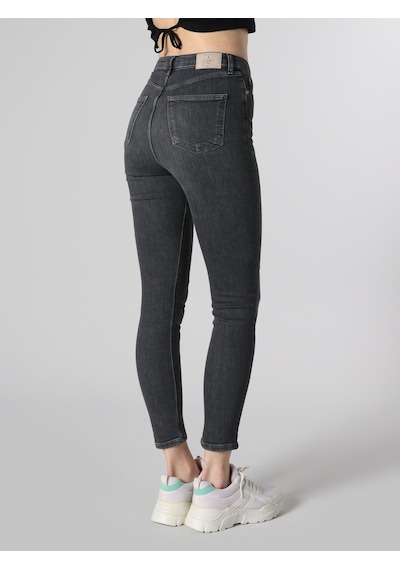 Colin's 760 Diana Süper Slim Fit Yüksek Bel Dar Paça Gri Jean Kadın Pantolon CL1063471_Q1.V1_DN40046