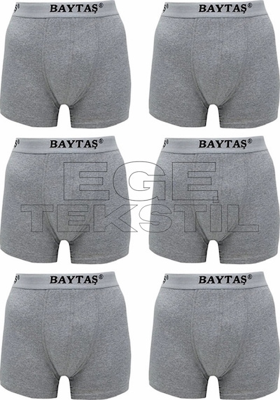 Baytaş Pamuklu Ekonomik Likralı Erkek Boxer 6 Lı