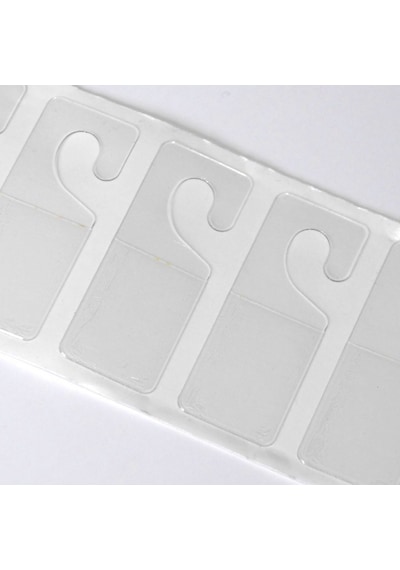 Plastik Yapışkanlı Ürün Askı Etiketi 1.8x4.5 CM Rulo 1000 Adet