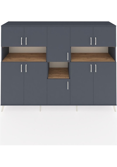 Hyperion Dolap 14 Raflı 10 Kapaklı 220x44x163 Antrasit-antrasit/ç Antrasit-antrasit/çam Hyperion Dolap 14 Raflı 10 Kapaklı 220x44x163 Antrasit-antrasit/ç Antrasit-antrasit/çam