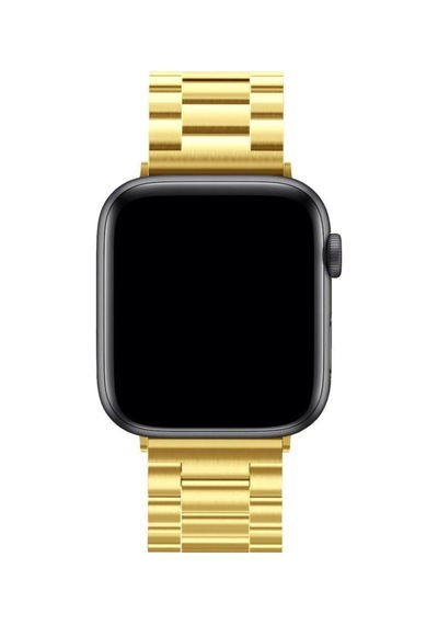 Cosmotex Newface Apple Watch Uyumlu  42mm Metal Baklalı Kordon - Gold
