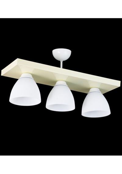 Üçlü Dikdörtgen Krem Spor Model Modern Avize G
