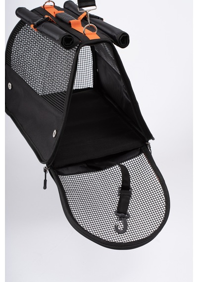 Missidea Brave Paws Flybag Fileli Kedi Ve Köpek Taşıma Çantası Havayolu Uyumlu Siyah