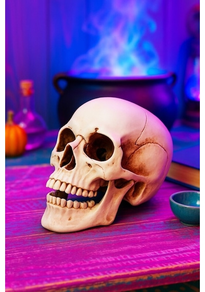Beysüs Cadılar Bayramı Halloween Dekoratif Kurukafa