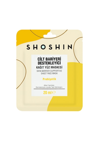 Shoshin Cilt Bariyeri Destekleyici Kağıt Yüz Maskesi Prebiyotik 20 Ml 5 Adet