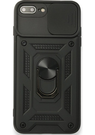 Apple Uyumlu iPhone 7 Plus Kılıf Tank Aramid Sürgülü Vega Yüzüklü