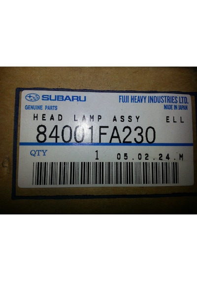 84001fa230 Subaru Imperza Sol Far