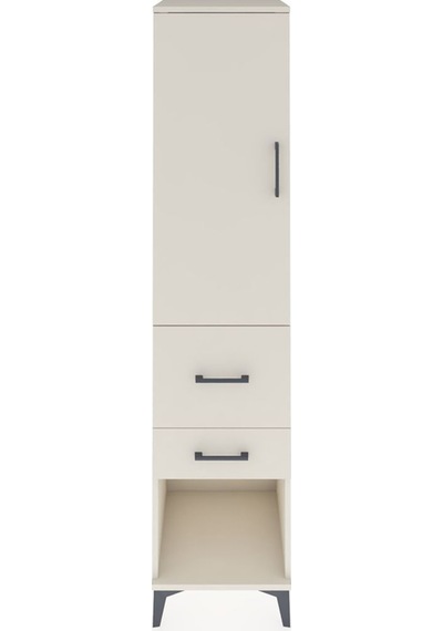 Hyperion Dolap 3 Raflı 2 Çekmeceli Tek Kapaklı 44x44x195 Aytaşı-aytaşı Aytası