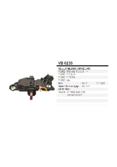 Unıversal Konjektör-bt 12v V-184/focus/fıesta - Vertex-vb0235