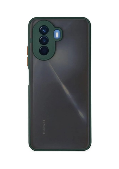 Jenerik Huawei Nova Y70 Kılıf Montreal Silikon Kapak - Yeşil