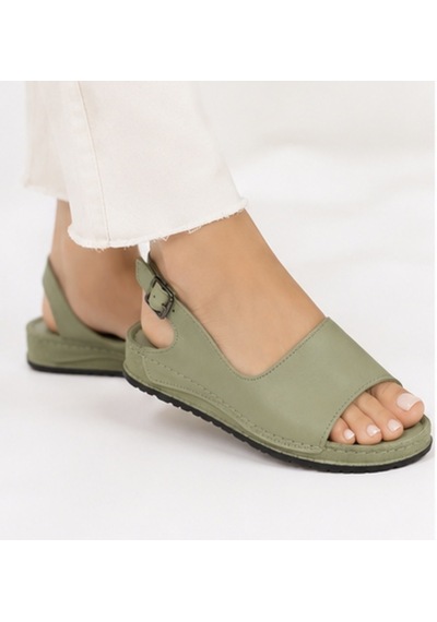 N Napa Shoe Np.306.avakado Deri Sandalet