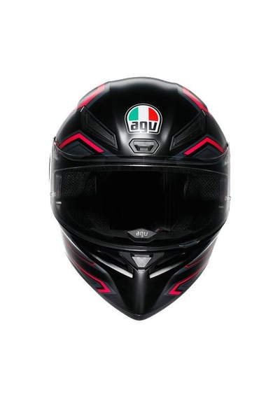Agv Kask K1 S Slıng Matt Black Pınk Kask Renkli