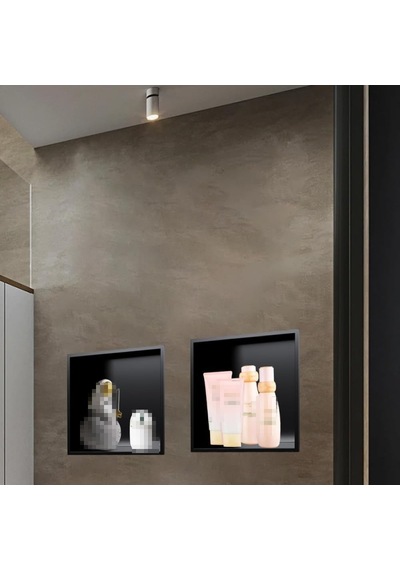 Modern Siyah Paslanmaz Çelik Duş Niş - Kolay Kurulum Banyo Duvar Rafı, Ev Düzenleme Ve Geliştirme İçin Şık Depo Diğer