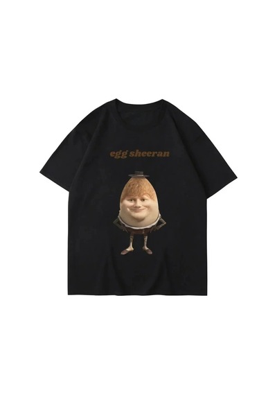 Startmore Beyaz Streetweet Komik Yumurta Ed Sheeran Meme Grafik Nefes Te Siyah