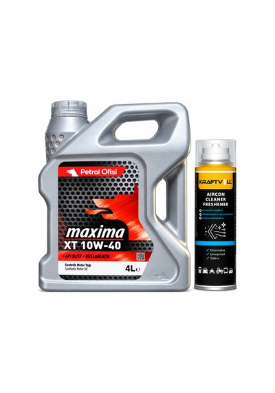 Petrol Ofisi Maxima Xt 10W-40 Motor Yağı 4 L + Klima Bombası 200 ML