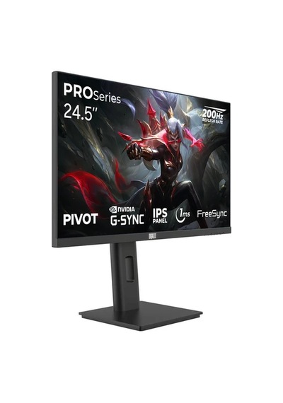Dragos Pro Series P245fhd200 24.5" 1 Ms Full Hd Pivot Ips 200 Hz Oyuncu Monitörü