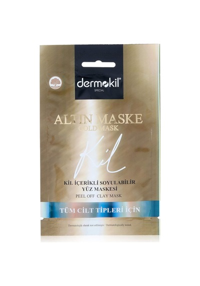 Kil İçerikli Soyulabilir Gold Maske